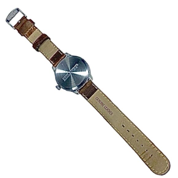 MILTEC Aviator Pilot Watch Quartz White Dial Leather Band Military Style - Picture 5 of 6